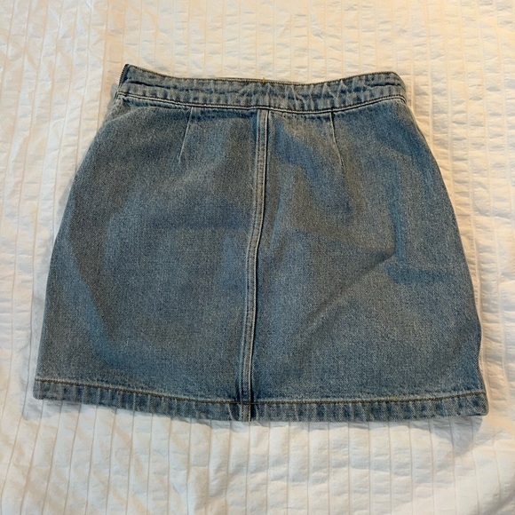 Cute Medium Washed Mini Jean Skirt - Picture 2 of 3